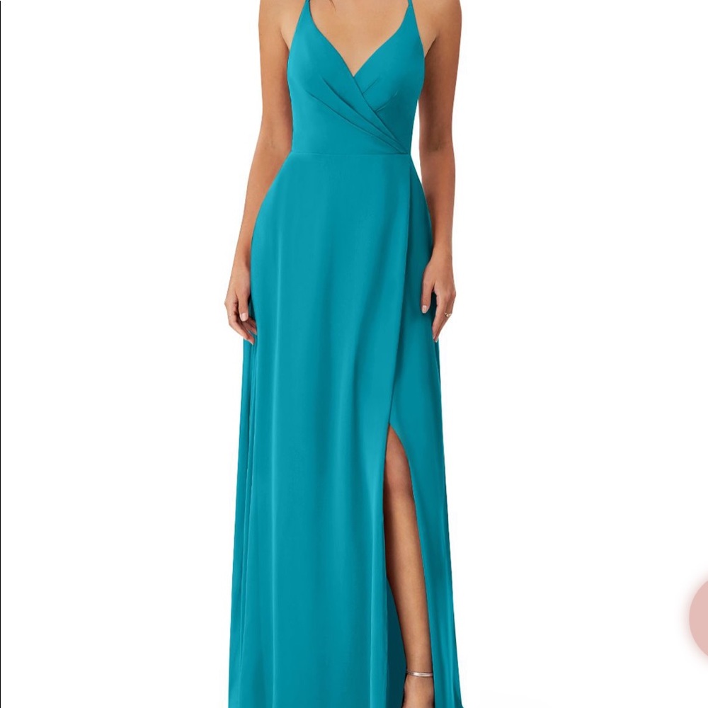 Azazie Davis Dress in Jade